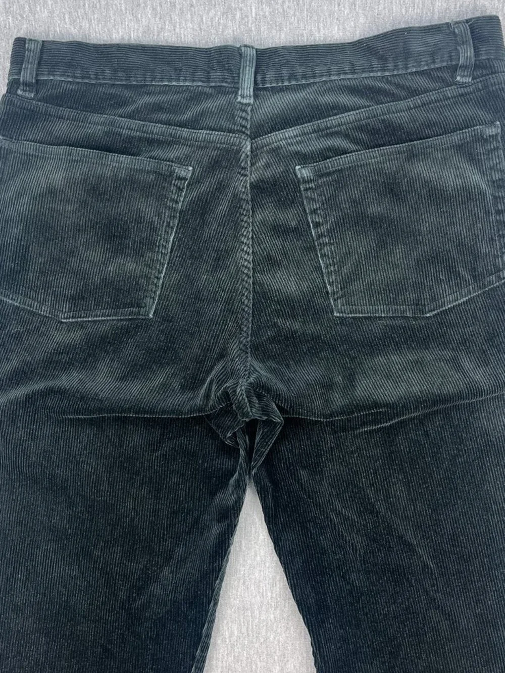 Vintage Polo Ralph Lauren Corduroy Pants Mens 34R (34x31) Black Wide Wale NICE